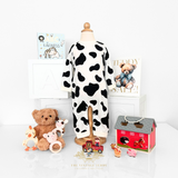 Baby Sleep N' Play One-Piece Rompers Bodysuit Cow Print