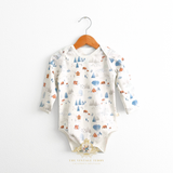 Baby Onesie Sleep N' Play Romper Long Sleeve Cabin Bear & Friends