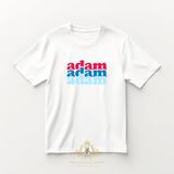 Boys Custom Graphic Tees Personalized Name Tri-Color Bold