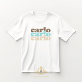 Boys Custom Graphic Tees Personalized Name Tri-Color Bold