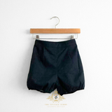 Boys Matching Set Shirt & Bubble Shorts 2 Piece Navy Blue & White