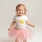 Girls Custom Graphic Tees Personalized First Day of School Name Little Bird & Crayon