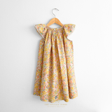 Girls Floral Smocked Bishop Dress