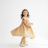 Girls Floral Smocked Bishop Dress