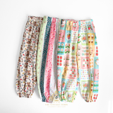 Girls Luna Pants Comfy Loose Fitting Bohemian Elastic Waistband Teddy Bears & Flowers