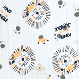 Boys Long Sleeve Pajamas Top & Pants Set Lion King of the Jungle