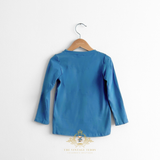 Boys Embroidered Long Sleeve Tops & Pants Matching Set Little Turkey