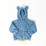 Baby & Toddler Boys Teddy Bear Plush Hoodie Kids Jacket Sky Blue