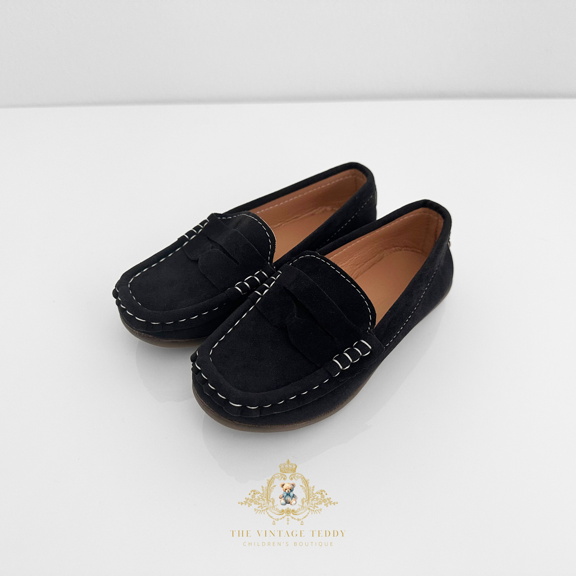 Boys Classic Loafers Vintage Style Children's Shoes Black 1 / Black Boys Classic Loafers Vintage Style Children's Shoes Black 1 / Black