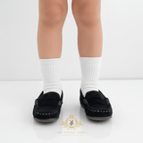 Boys Classic Loafers Vintage Style Children's Shoes Black