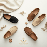 Boys Classic Loafers Vintage Style Children's Shoes Tan