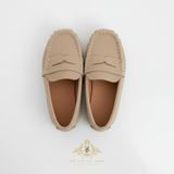 Boys Classic Loafers Vintage Style Children's Shoes Tan