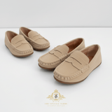 Boys Classic Loafers Vintage Style Children's Shoes Tan