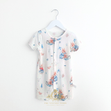 Baby One-Piece Sleep N' Play Romper Shorts Bunny Rabbit