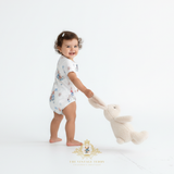 Baby One-Piece Sleep N' Play Romper Shorts Bunny Rabbit
