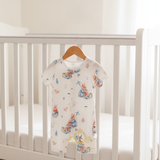 Baby One-Piece Sleep N' Play Romper Shorts Bunny Rabbit