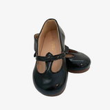 Girls Mary Jane Flats Vintage Style Shoes Black