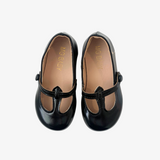 Girls Mary Jane Flats Vintage Style Shoes Black