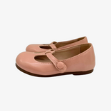 Girls Mary Jane Flats Vintage Style Shoes Blush Pink