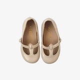 Girls Mary Jane Flats Vintage Style Shoes Cream