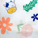 Baby Girls One-piece Sleep N' Play Romper Shorts Flowers & Cows