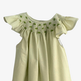 Girls Smocked Bishop Dress Green