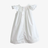 Girls Smocked Bishop Dress White