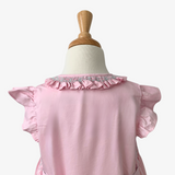 Girls Smocked Spanish Style Dress Bubble Gum Pink & Mint Green