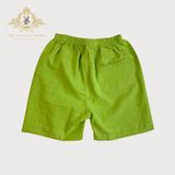 Kids Shorts 3 Piece Set Mustard, Sky Blue & Lime Green