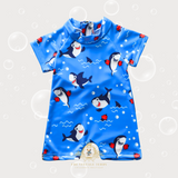 Boys One-Piece Swimsuit Happy Shark