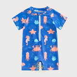 Boys One-Piece Swimsuit Sea Horses & Friends