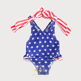 Girls One-Piece Swimsuit Stars & Stripes