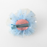 Girls Princess Happy Birthday Party Hat Hair Accessory Blue & Gold