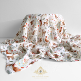 Christmas Baby Gift Set Sleep N' Play Pajamas, Swaddling Blanket, Toy & Children's Book Woodland Deer & Friends