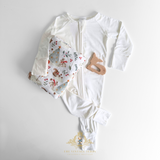 Christmas Baby Gift Set Sleep N' Play Pajamas, Swaddling Blanket, Toy & Children's Book Woodland Deer & Friends