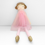 Handmade Princess Ballerina Dolly Plush Toy Pink