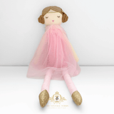 Handmade Princess Ballerina Dolly Plush Toy Pink