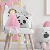 Handmade Princess Ballerina Dolly Plush Toy Pink