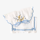 Baby Girls Boutique Bibs Floral Embroidery Set of 2