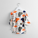 Boys Long Sleeve Pajamas Top & Pants Set Dinosaur Roar