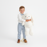 Boys Long Sleeve Oxford Dress Shirt & Pants Matching Outfit Blue & White