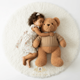 The Vintage Teddy Bear Soft Plush Toy Collectable Cosplay Sweater Carmel 32"