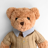The Vintage Teddy Bear Soft Plush Toy Collectable Cosplay Sweater Carmel 18"