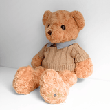 The Vintage Teddy Bear Soft Plush Toy Collectable Cosplay Sweater Carmel 32"