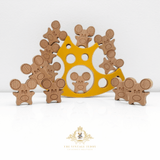 Children's Early Learning Balance & Stacking Wooden Toys Cheese & Mouse Play Set