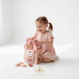 Children's Early Learning Cognitive Wooden Toys House Activity Center Play Set