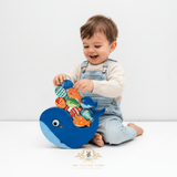 Children's Early Learning Balance & Stacking Wooden Toys Whale & Friends Play Set