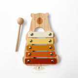 Children's Early Learning Cognitive Wooden Toys Bear Xylophone Musical Toy