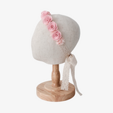 Girls Bohemian Rose Lace Headband Pink