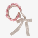 Girls Bohemian Rose Lace Headband Pink